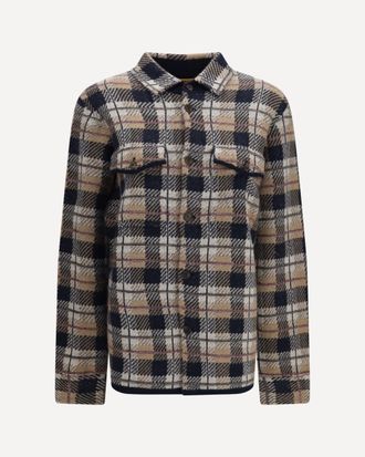 Guest In Residence Checked cashmere Shirt Female S