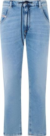 Diesel Jeans met elastische tailleband - Heren - Regular Fit Jeans - Blauw - W26 - Katoen - Jeans