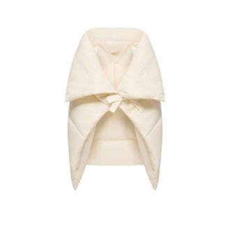 Moncler Moncler Taffeta Padded Cape, Women, White, Size: One Size