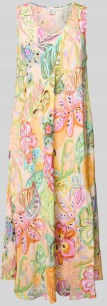 Emily van den Bergh Midikleid mit V-Ausschnitt in Pink, Gr&ouml;&szlig;e 36