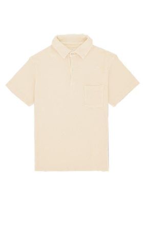 Fortela Missourim Waffle Jersey Short Sleeve Polo in Off White at Nordstrom, Size Xx-Large Eu