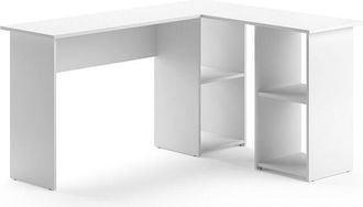 Vicco Scrivania angolare Carlo, Bianco, 136 x 112 cm Vicco