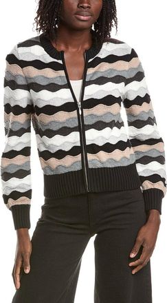 Isla Saskia Wave Zip Bomber Jacket