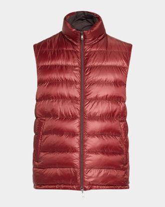 Herno Men & apos;s Cotton-Cashmere Puffer Vest