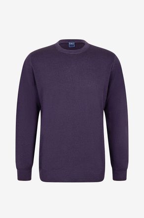 Fedeli Pullover mit Rundhalsausschnitt aus Merinowolle Light Fast