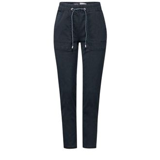 Cecil Dames, Broeken, Blauw, Maat: 2XL