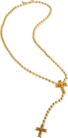 Emanuele Bicocchi Notre-Dame rosary necklace - Gold