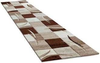 Paco Home Teppich »Diamond 665« rechteckig 17 mm Höhe Karo Muster, 3D-Design, auch als Läufer, Wohnzimmer, Schlafzimmer