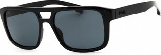 HUGO BOSS Grey Rectangular Mens Sunglasses BOSS 1648/S 0807 IR 56