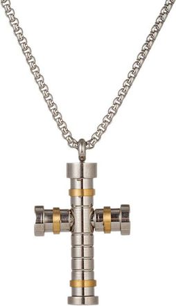 Eyecandy LA Eye Candy La Jordan Cross Pendant Drop Bracelet