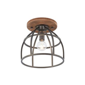 Lindby L&aacute;mpara de techo de Madera Marr&oacute;n