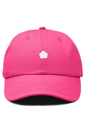 Dalix Lil Flower Dad Cap in Hot Pink at Nordstrom