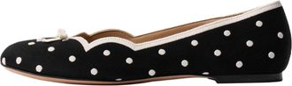 Dior Romance Ballet Flat Black White KDF327PEN_S11X