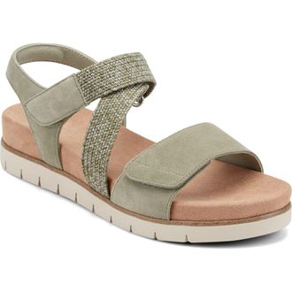 Easy Spirit Hillary Ankle Strap Sandal in Medium Green at Nordstrom, Size 6.5