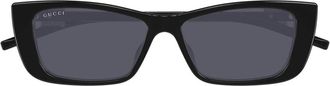Gucci Gg 1681S Zonnebril - Dames - Zonnebrillen - Zwart - 53 MM - Accessoires