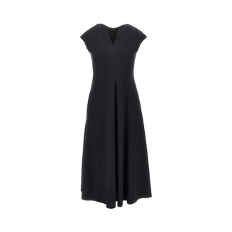 Emporio Armani Milano Stitch jersey midi dress Woman 40