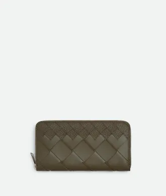Bottega Veneta Intrecciato Zip Around Wallet - Bottega Veneta