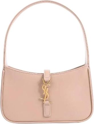 Saint Laurent Pre-owned Le 5 a 7 Mini Hobo Bag - Dames - Vintage Schoudertas - Roze - ONE Size - Leer - Vintage