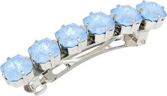L. Erickson Colleen Crystal Barrette in Sky/Silver at Nordstrom