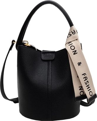 Generic Bucket Crossbody Bags for Women Hobo Purse and Handbags Fashion Vegan Leather Tote Top Handle Hobo Shoulder Bags (Black)