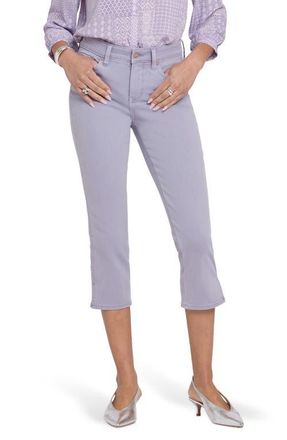NYDJ Chloe Cool Embrace Side Slit Capri Jeans in Vintage Lavender at Nordstrom, Size 12