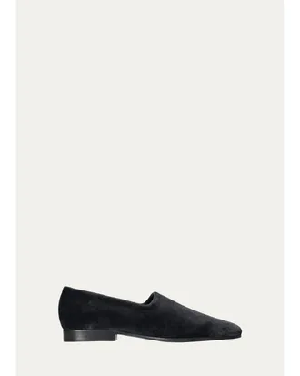 The Row Safi Velvet Loafers