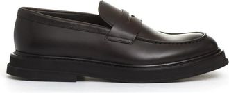 Doucal's Bruine leren loafers - Heren - Loafers - Bruin - 43 1/2 EU - Leer - Schoenen