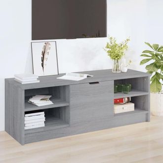 vidaXL Tv Cabinet Grey Sonoma 102x35.5x36.5 cm Engineered Wood Vidaxl