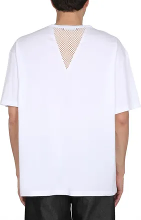 Raf Simons Logo Patch Cotton T-Shirt - White