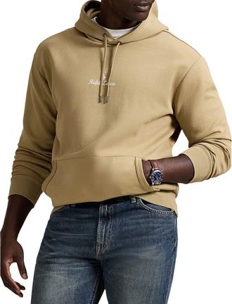 Polo Ralph Lauren Big & Tall Logo Double-Knit Hoodie in Surrey Tan at Nordstrom, Size 6X Big