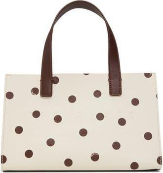 Ted Baker Suricon Mini Tote in Dark Brown/cream Polkadot at Nordstrom Rack