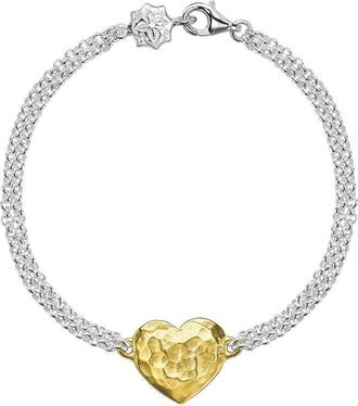 Dower & Hall Engravable Heart Chain Bracelet