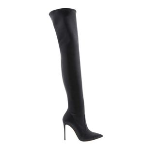 Casadei Over-knee Boots, female, Black, Size: 9 1/2 US Julia Over-knee Boots