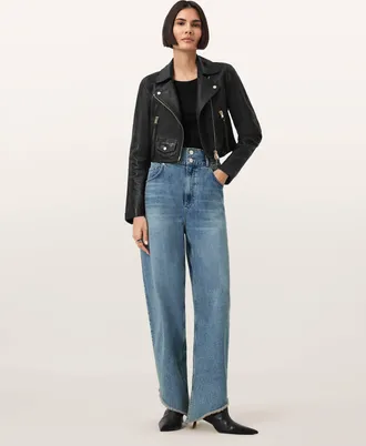 AllSaints Elora Leather Biker Jacket