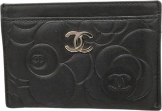 Chanel Pre-owned Wallets, female, Black, Size: ONE SIZE Pre-owned Card Case