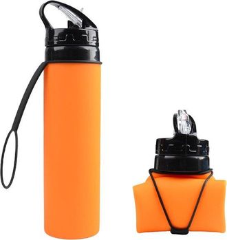 OEM Botella De Agua Plegable - 600 Ml - Silicona - Libre De Bpa