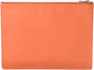 Loewe Pre-owned Clutches, female, Orange, Size: ONE SIZE Pre-owned Fabric Clutch
