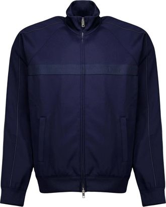 Dior Track Jacket - Heren - Bomber jackets - Blauw - L - Polyester - Jassen