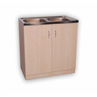 OEM Mueble Fregadero Single 80x50, Roble Sonoma