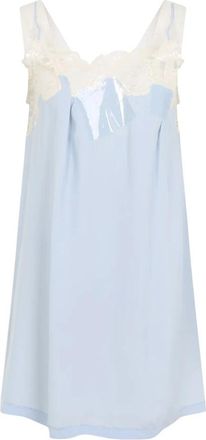 Maison Margiela Taped Slip Dress - Dames - Nachtjurken - Blauw - XS - Satijn - Nachtkleding