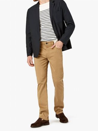 34 Heritage Courage Straight Leg Pants In Khaki Twill