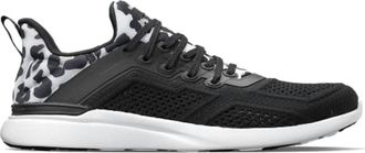 Athletic Propulsion Labs Womens Techloom Tracer Shoe In White/black/leopard