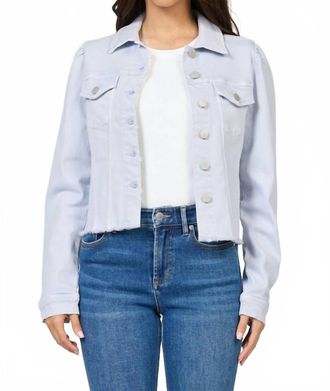 Dear John Denim Roselyn Fitted Denim Jacket In Skyway