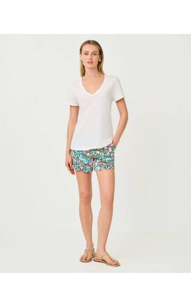 Lilly Pulitzer Maryetta V-Neck Top In White