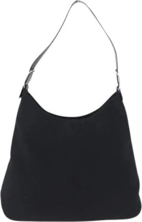 Ferragamo Pre-owned Shoulder Bags, female, Black, Size: ONE SIZE Pre-owned Nylon Shoulder Bag