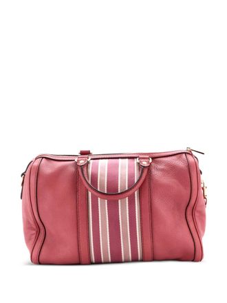 Gucci Vintage Web Boston Bag Leather Medium satchel - Roze