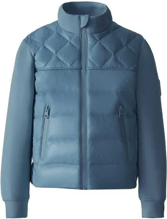 Mackage Kids Audel Hybrid Down Jacket in Provincial Blue at Nordstrom, Size 10Y