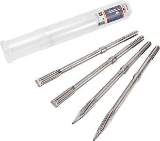 Bosch Set Di 4 Scalpelli Sds-max - Scalpelli Autoaffilanti - 2607017368 - Bosch