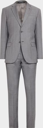 Emporio Armani Men & apos;s G Line Wool Glen Check Two-Piece Suit