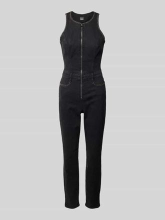 Guess Jumpsuit mit Nieten Modell CONCHITA in Black, Größe 26/30